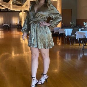 Gold sparkle dress